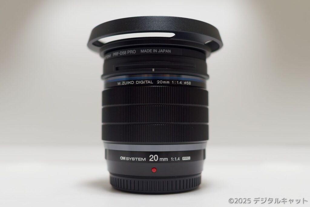 M.ZUIKO DIGITAL ED 20mm F1.4 PRO + F-Foto クラシックレンズフード(ワイドタイプ)