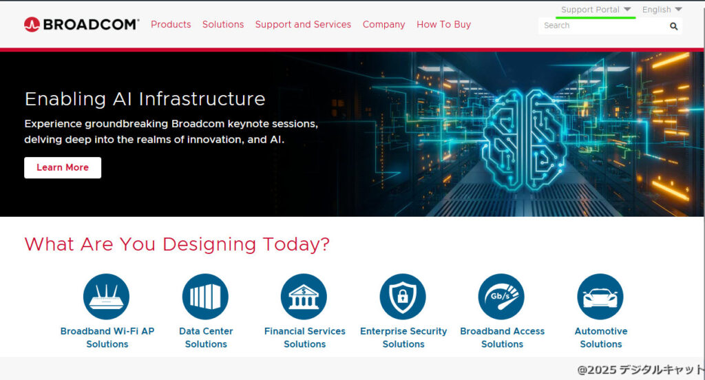 broadcom アカウント作成