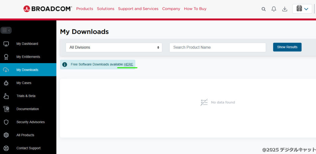 VMware ダウンロード